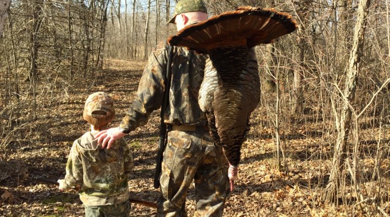 Father and son hunting
