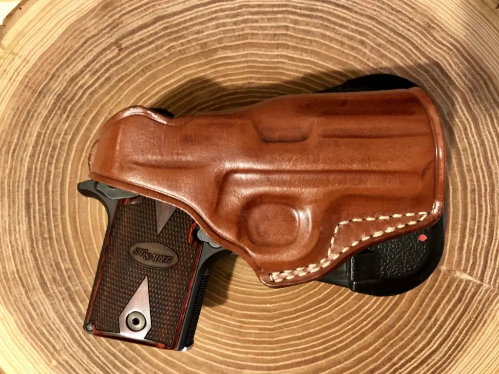Sig Sauer P938 in Masc Paddle Holster