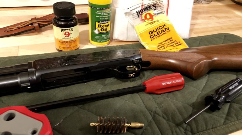Cleaning a Browning shotgun