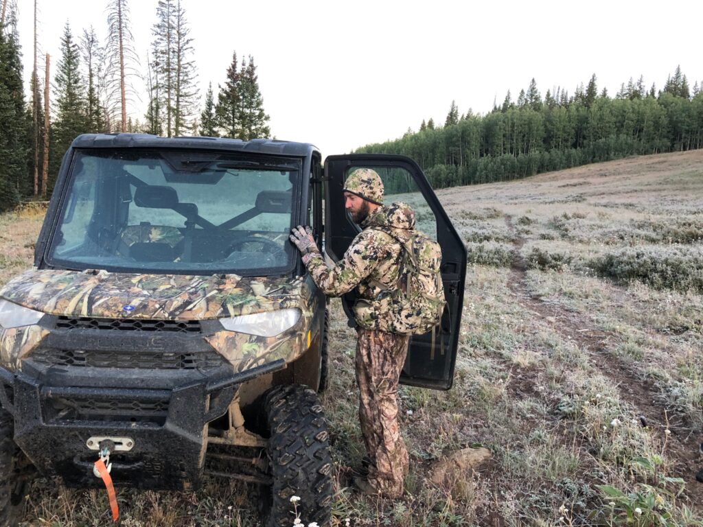 Hunter and a Polaris Ranger UTV Hunter and a Polaris Ranger UTV